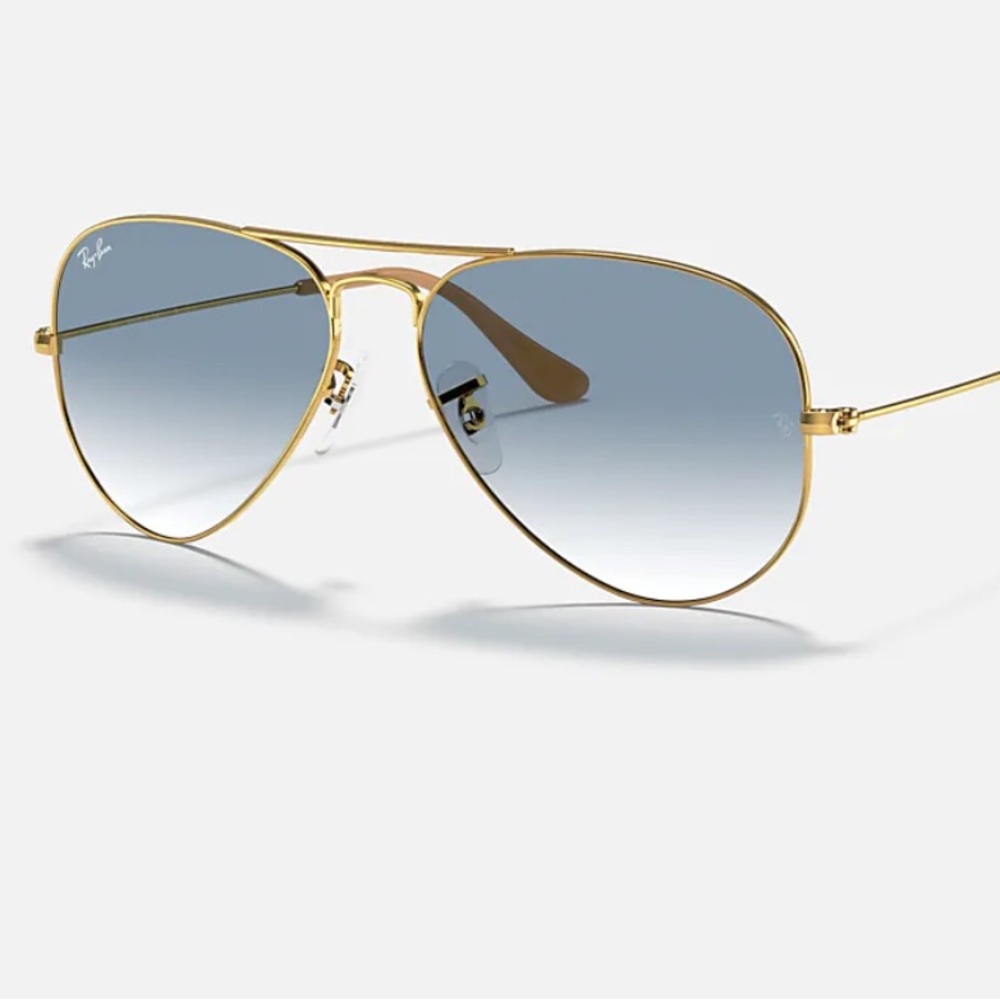 Ray Ban Aviator Light Blue Gradient